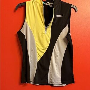 Jamie Sadock Yellow and Black Zip Top